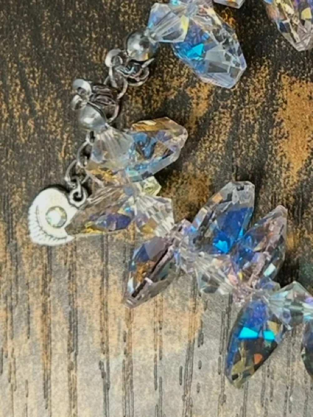 Neiman Marcus iridescent crystal
